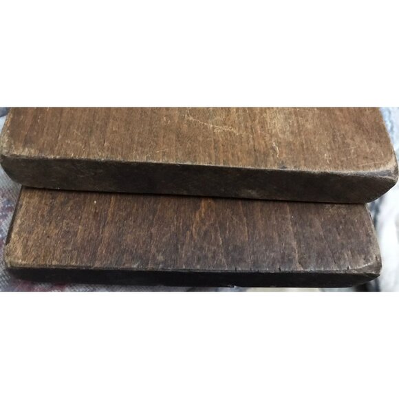 Antique Wooden Hand Carved SPRINGERLE Cookie Press Boards MOLD, Set of 2, Couple - Picture 7 of 9